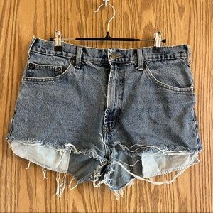RK brand distressed jeans shorts